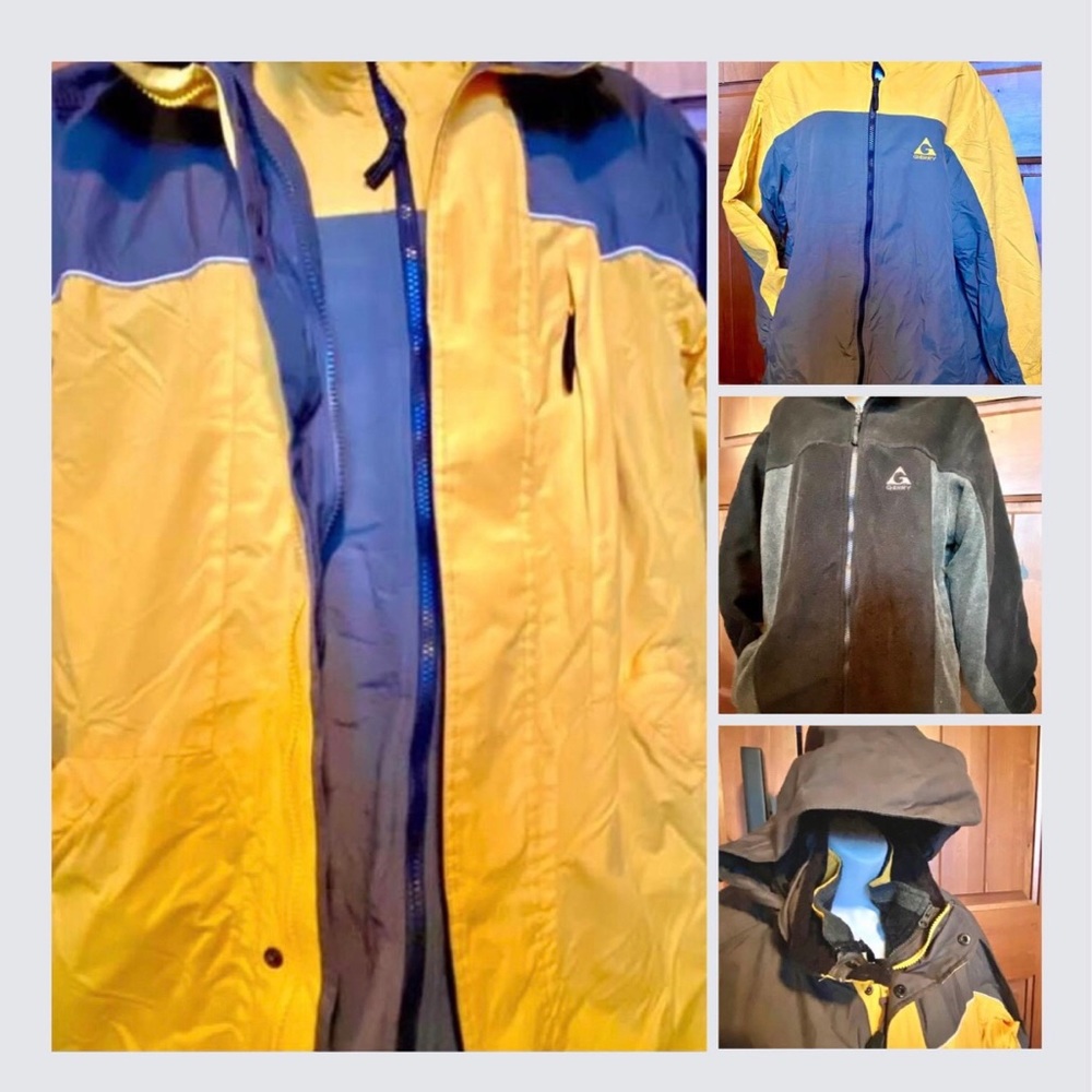 3 IN 1++ GERRY JACKET SYSTEM | Water Wind Resistant Like Multiple Jacket Coat Lg